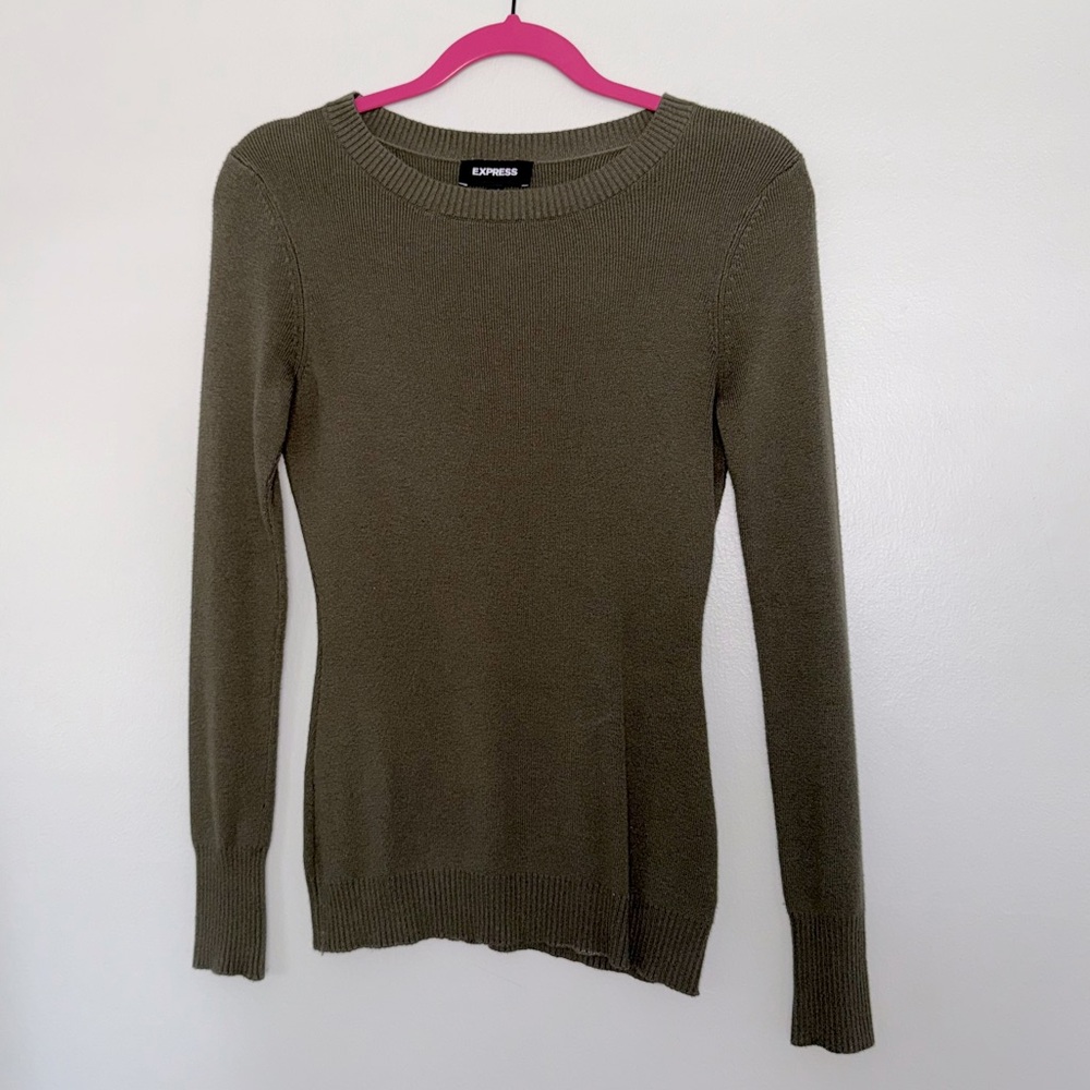 Olive green sweater